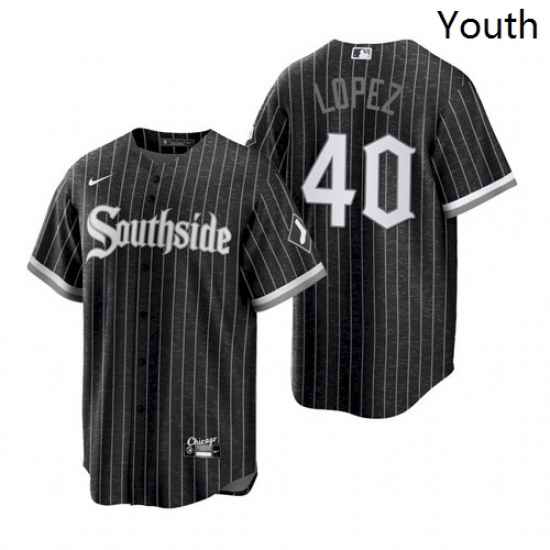 Youth White Sox Southside Reynaldo Lopez City Connect Replica Jersey